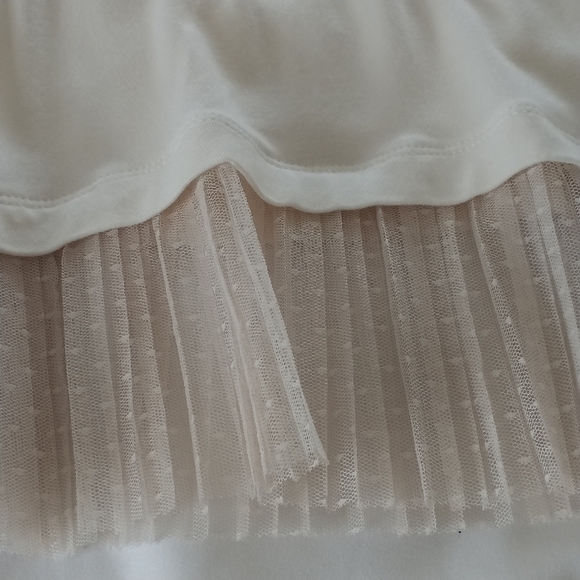 LOGO Layers by Lori Goldstein Sleeves Tunic Top with Accordion Pleated Trim L - Picture 7 of 12